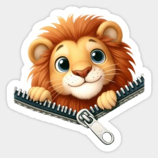 Cute Lion Sticker